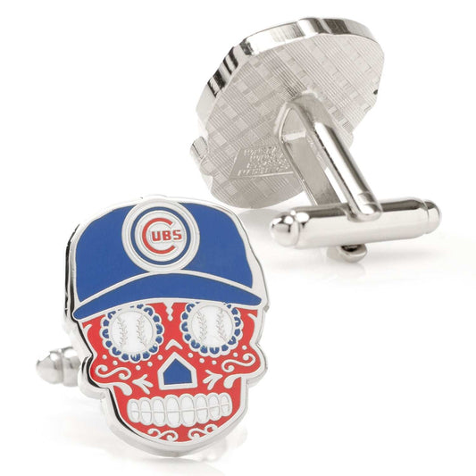 MLB Chicago Cubs Sugar Skull Cufflinks - Cufflinks.com - Flyclothing LLC