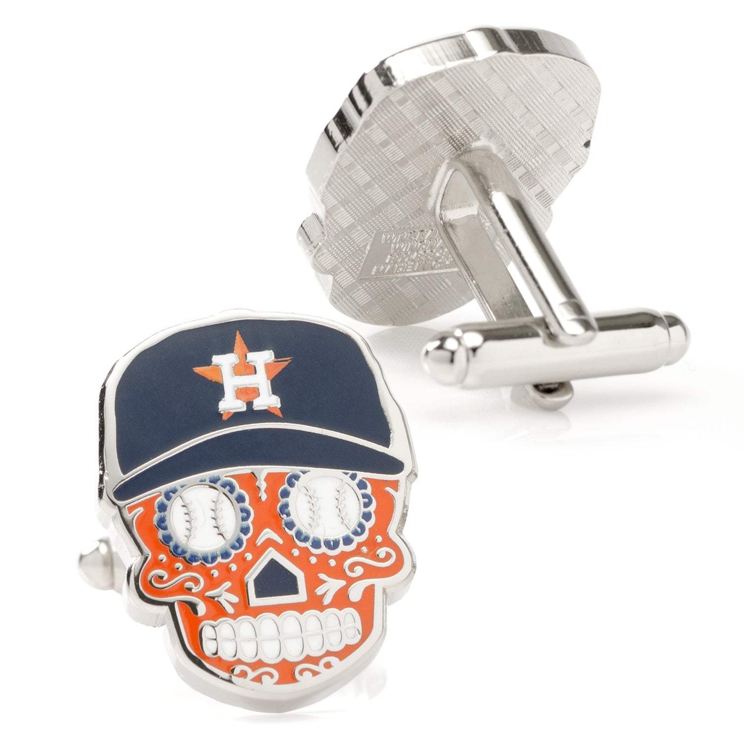 MLB Houston Astros Sugar Skull Cufflinks - Cufflinks.com - Flyclothing LLC