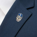 MLB LA Dodgers Sugar Skull Lapel Pin - Cufflinks.com - Flyclothing LLC