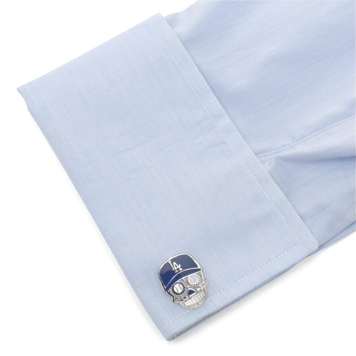 MLB LA Dodgers Sugar Skull Cufflinks - Cufflinks.com - Flyclothing LLC