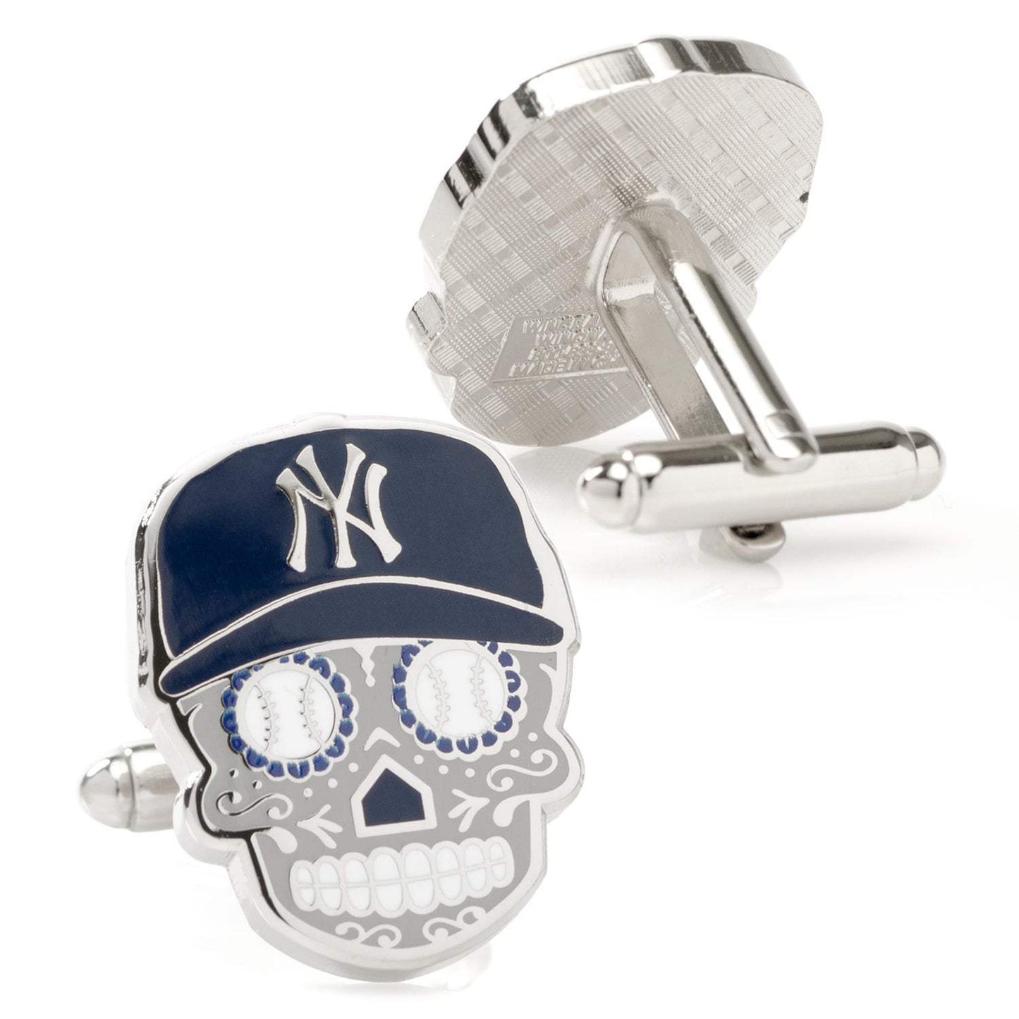 MLB New York Yankees Sugar Skull Cufflinks - Cufflinks.com - Flyclothing LLC