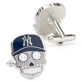 MLB New York Yankees Sugar Skull Cufflinks - Cufflinks.com - Flyclothing LLC