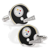 NFL Pittsburgh Steelers Retro Helmet Cufflinks - Cufflinks.com - Flyclothing LLC
