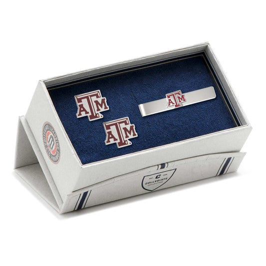 NCAA Texas A&M Aggies Cufflinks and Tie Bar Gift Set - Cufflinks.com - Flyclothing LLC