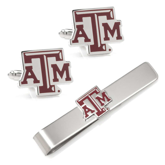 NCAA Texas A&M Aggies Cufflinks and Tie Bar Gift Set - Cufflinks.com - Flyclothing LLC