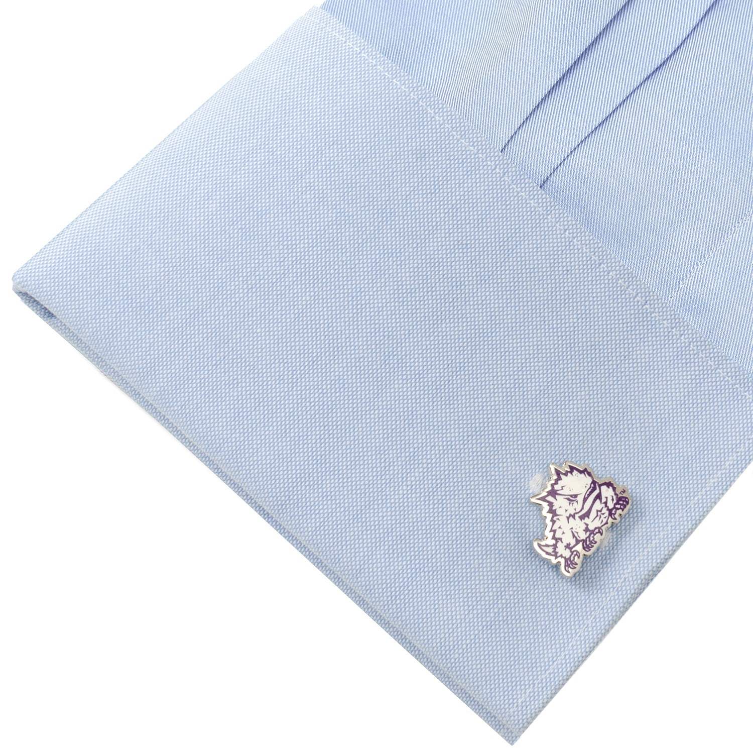 NCAA TCU Horned Frog Cufflinks - Cufflinks.com - Flyclothing LLC