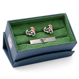NFL Houston Texans Cufflinks and Tie Clip Gift Set - Cufflinks.com - Flyclothing LLC