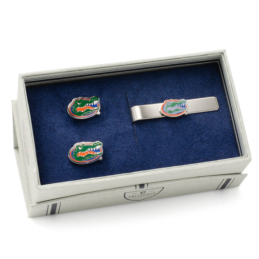 NCAA University of Florida Cufflinks and Tie Bar Gift Set