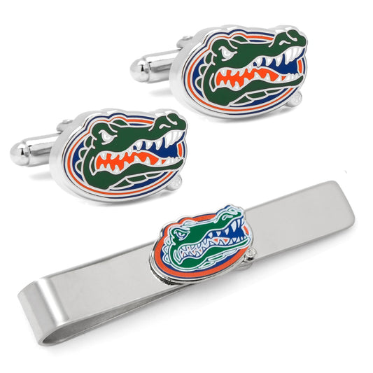 NCAA University of Florida Cufflinks and Tie Bar Gift Set