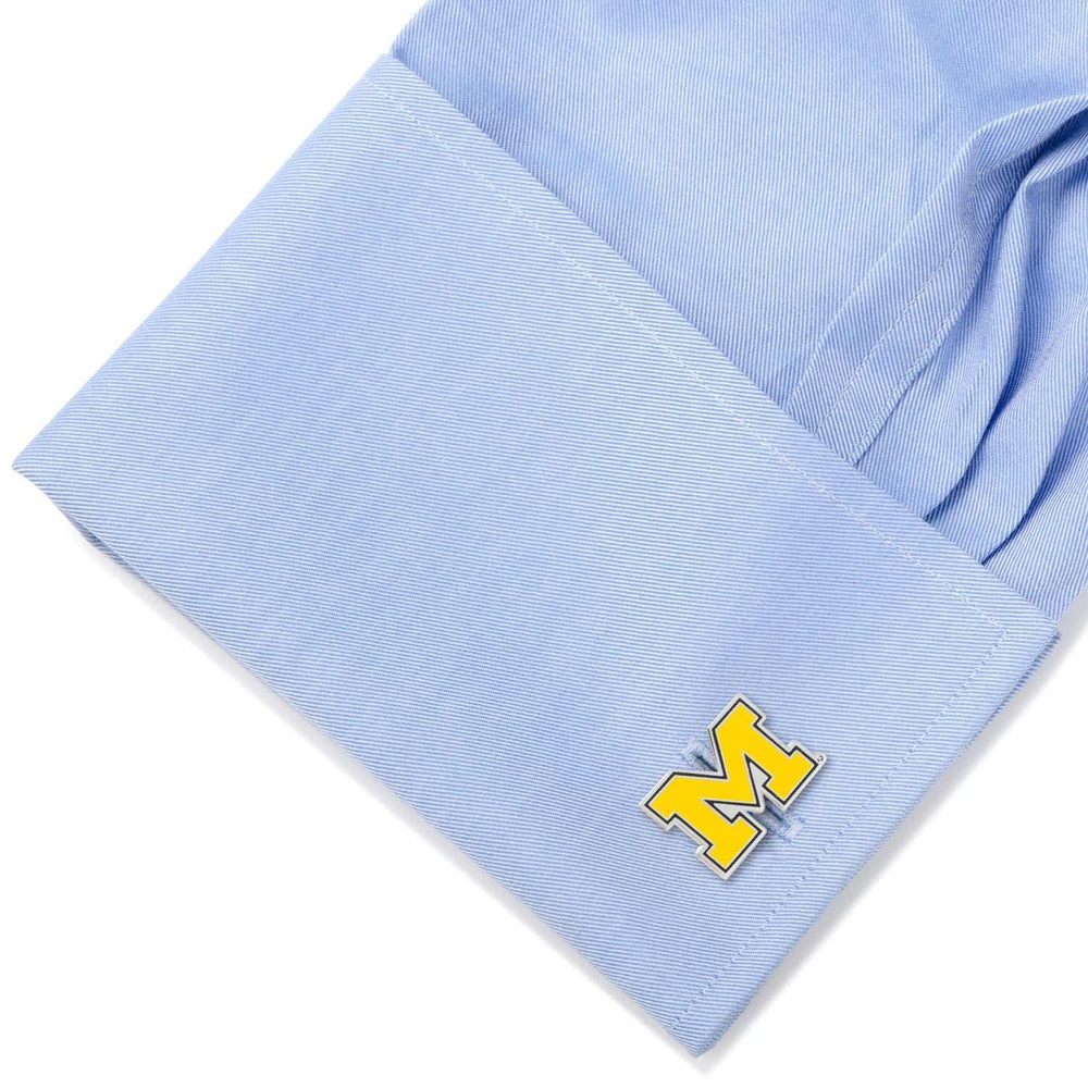 NCAA University of Michigan Cufflinks and Tie Bar Gift Set - Cufflinks.com - Flyclothing LLC