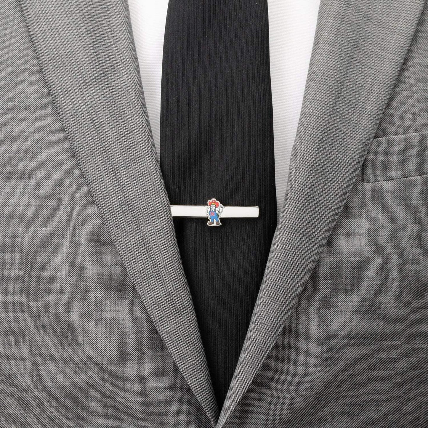 NCAA Nebraska Herbie Husker Mascot Tie Clip - Cufflinks.com - Flyclothing LLC