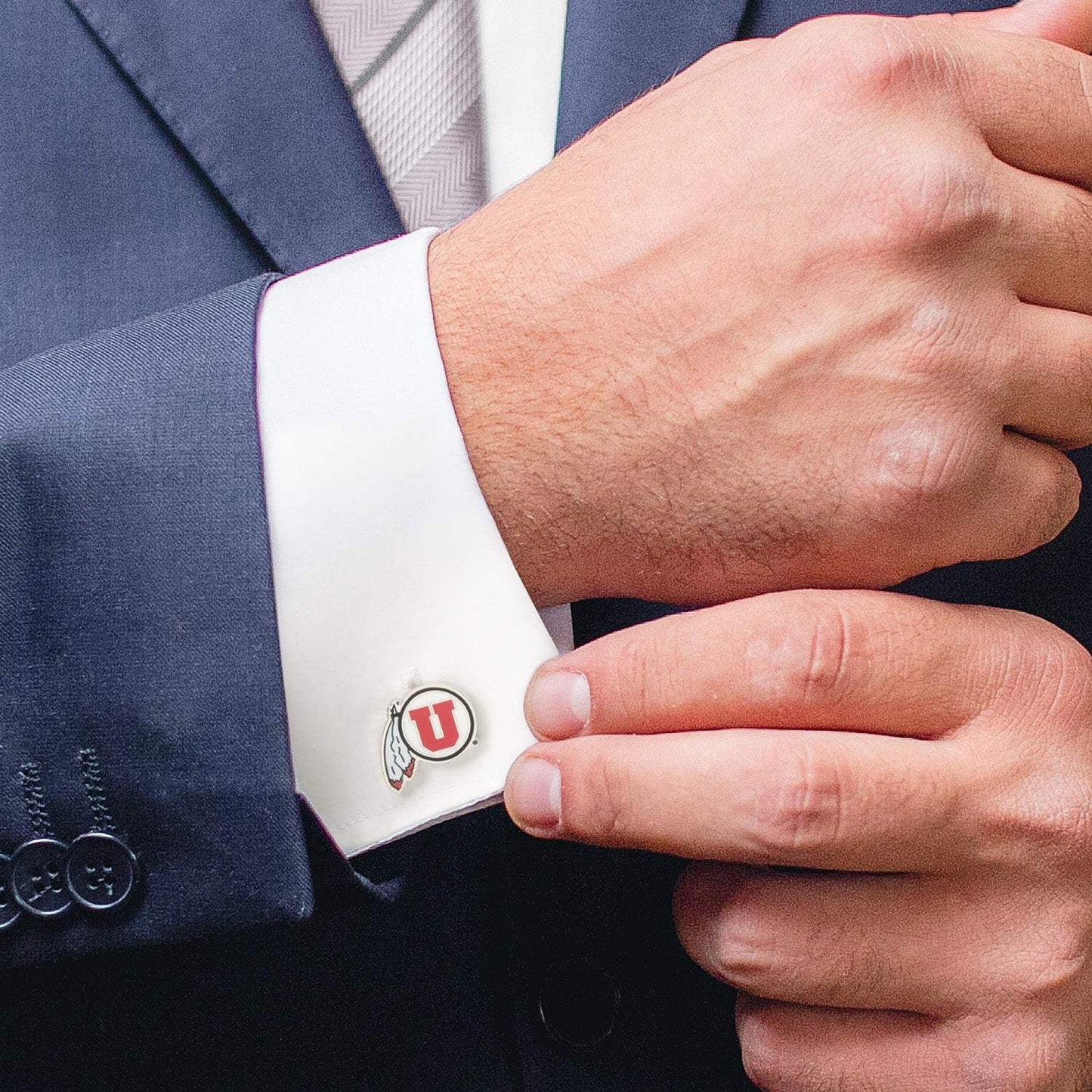 NCAA University of Utah Utes Cufflinks - Cufflinks.com - Flyclothing LLC