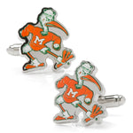 NCAA University of Miami Hurricanes Throwback Cufflinks