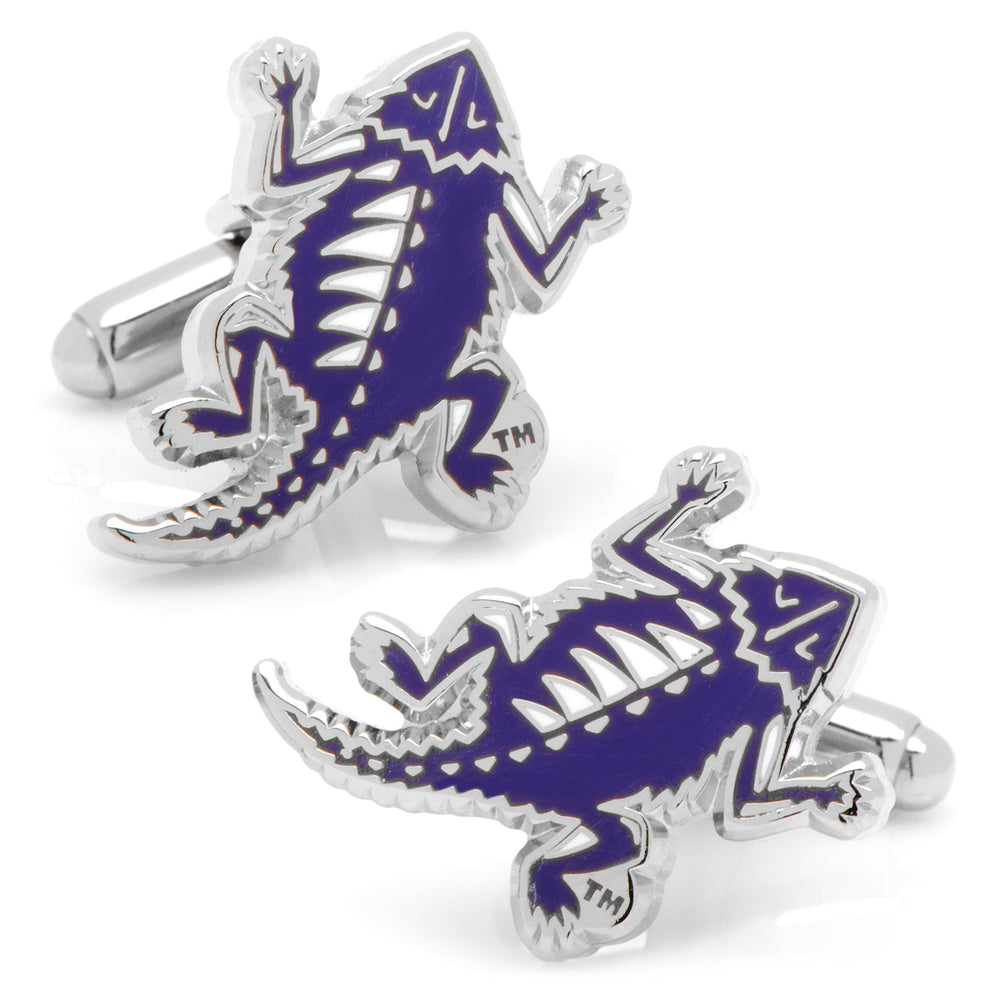 NCAA TCU Horned Frog Throwback Cufflinks - Cufflinks.com - Flyclothing LLC
