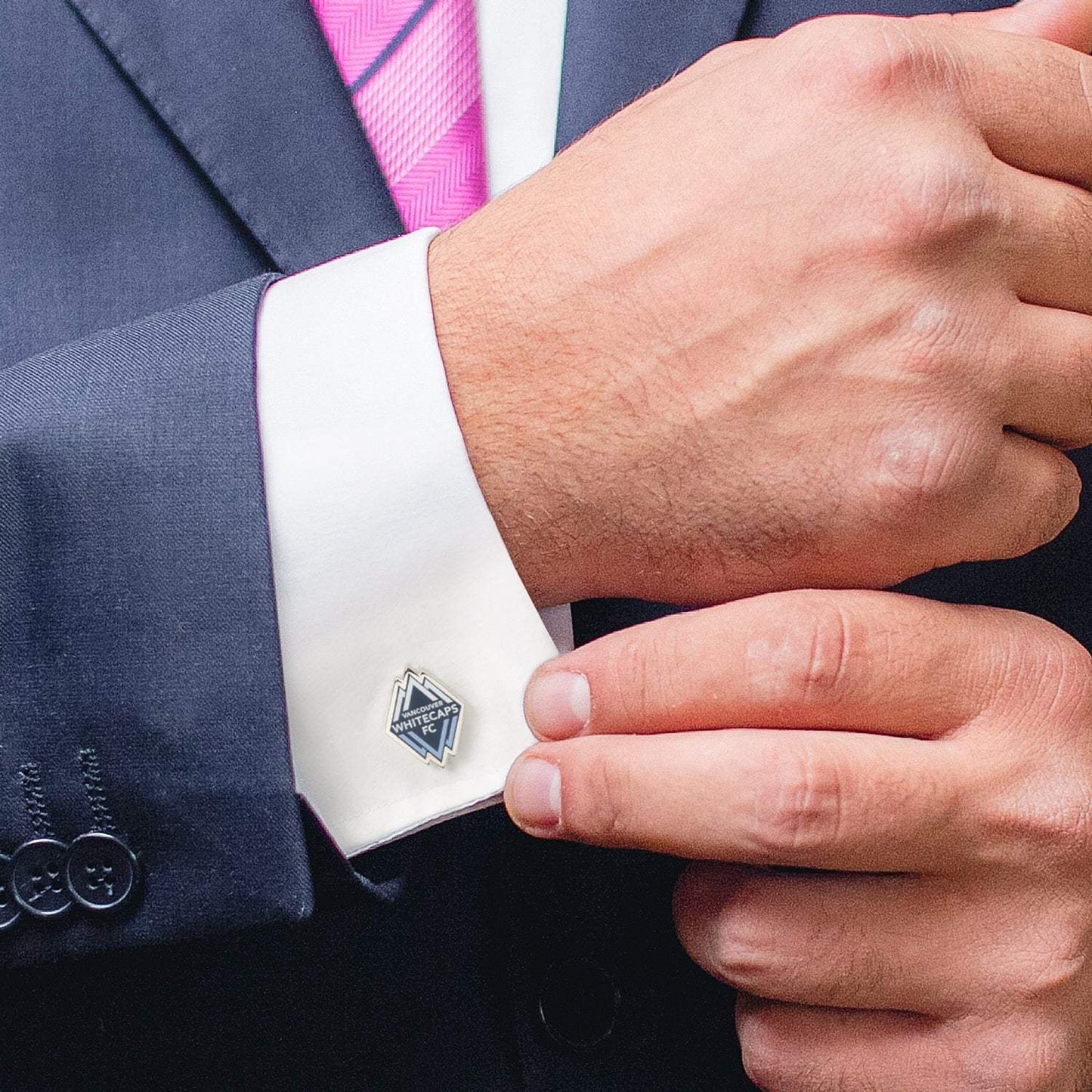 MLS Vancouver Whitecaps FC Cufflinks - Cufflinks.com - Flyclothing LLC