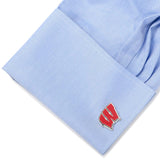 NCAA University of Wisconsin Badgers Cufflinks and Tie Bar Set - Cufflinks.com - Flyclothing LLC