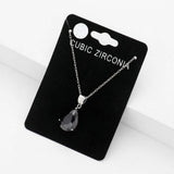 Teardrop CZ Stone Pendant Necklace - Madeline Love - Flyclothing LLC