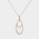 -O- CZ Initial Monogram Pendant Necklace - Madeline Love - Flyclothing LLC