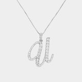 -U- CZ Initial Monogram Pendant Necklace - Madeline Love - Flyclothing LLC