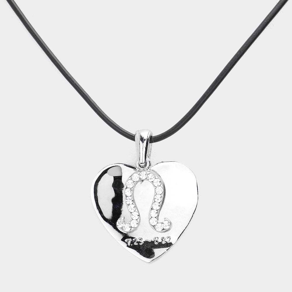 Leo - Zodiac Heart Layered Pendant Necklace - Madeline Love - Flyclothing LLC