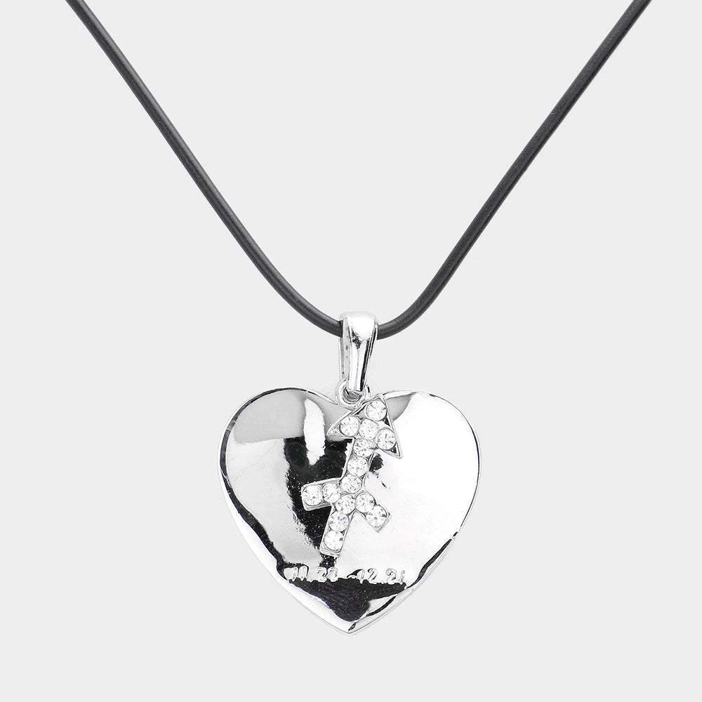 Sagittarius - Zodiac Heart Layered Pendant Necklace - Madeline Love - Flyclothing LLC