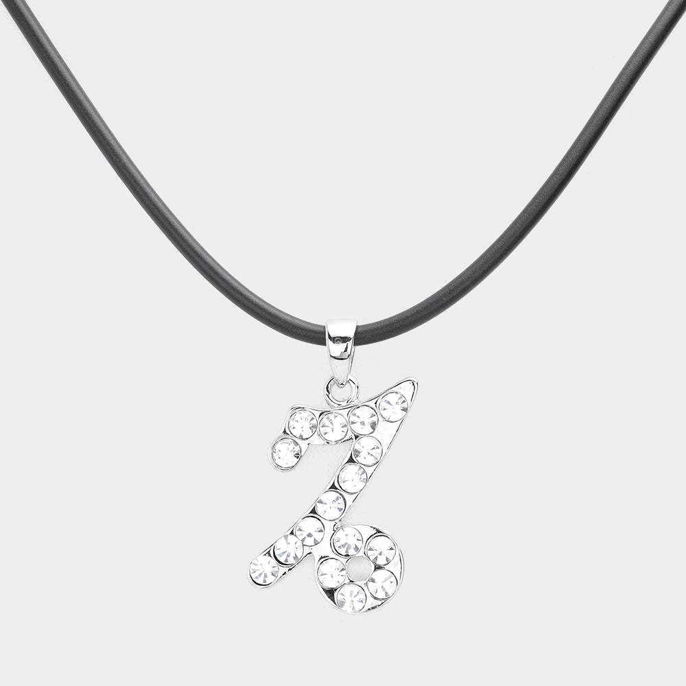 Capricorn - Stone Embellished Zodiac Pendant Necklace - Madeline Love - Flyclothing LLC