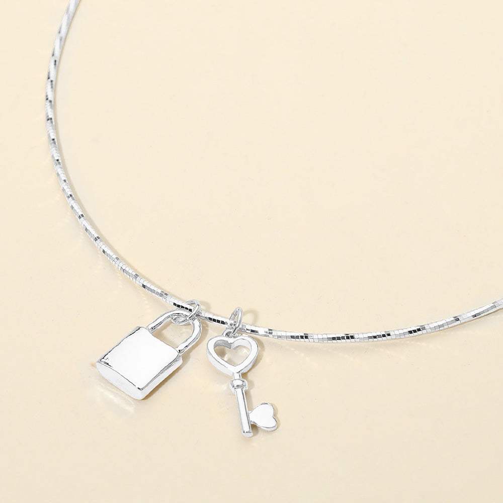 Padlock Key Pendant Necklace - Madeline Love - Flyclothing LLC