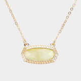 Hexagon Stone Pendant Necklace - Madeline Love - Flyclothing LLC