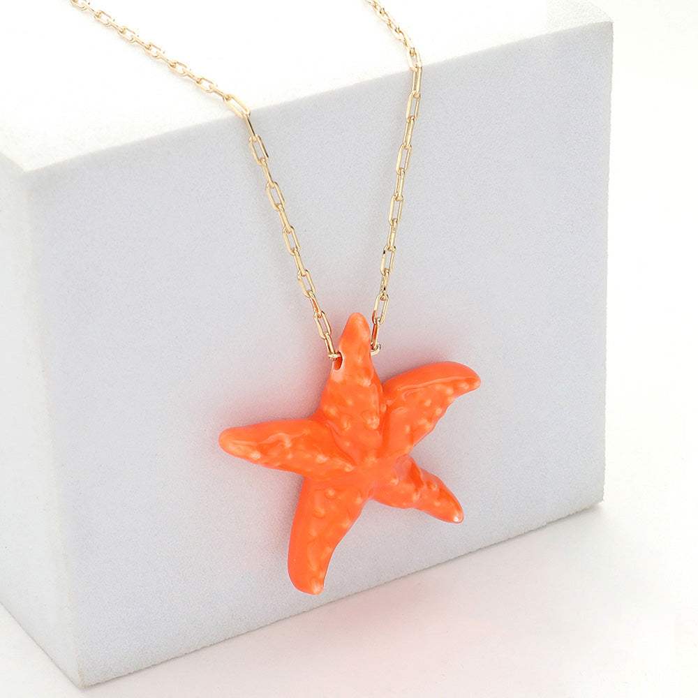 Starfish Pendant Necklace - Madeline Love - Flyclothing LLC