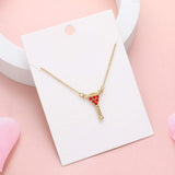 Rhinestone Embellished Cocktail Pendant Necklace - Madeline Love - Flyclothing LLC