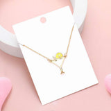 Enamel Cocktail Pendant Necklace - Madeline Love - Flyclothing LLC
