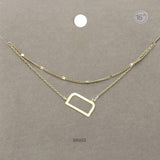 -D- Initial Monogram Brass Metal Necklace - Madeline Love - Flyclothing LLC