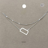 -D- Initial Monogram Brass Metal Necklace - Madeline Love - Flyclothing LLC