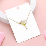 Pearl Stone Embellished Cocktail Pendant Necklace - Madeline Love - Flyclothing LLC