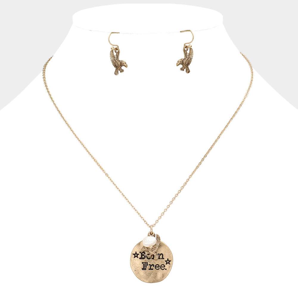 "Born Free" Charm Pendant Necklace - Madeline Love - Flyclothing LLC