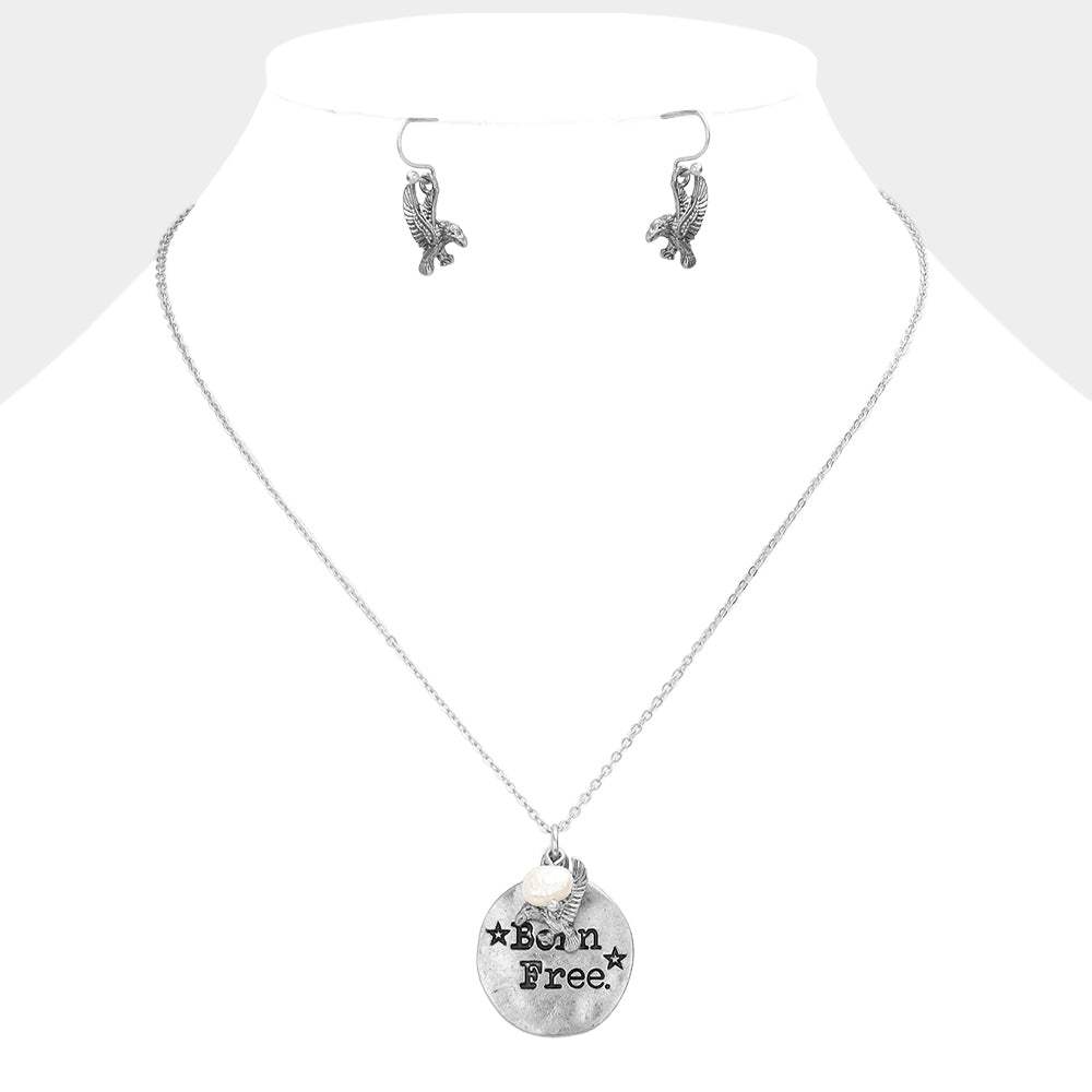 "Born Free" Charm Pendant Necklace - Madeline Love - Flyclothing LLC