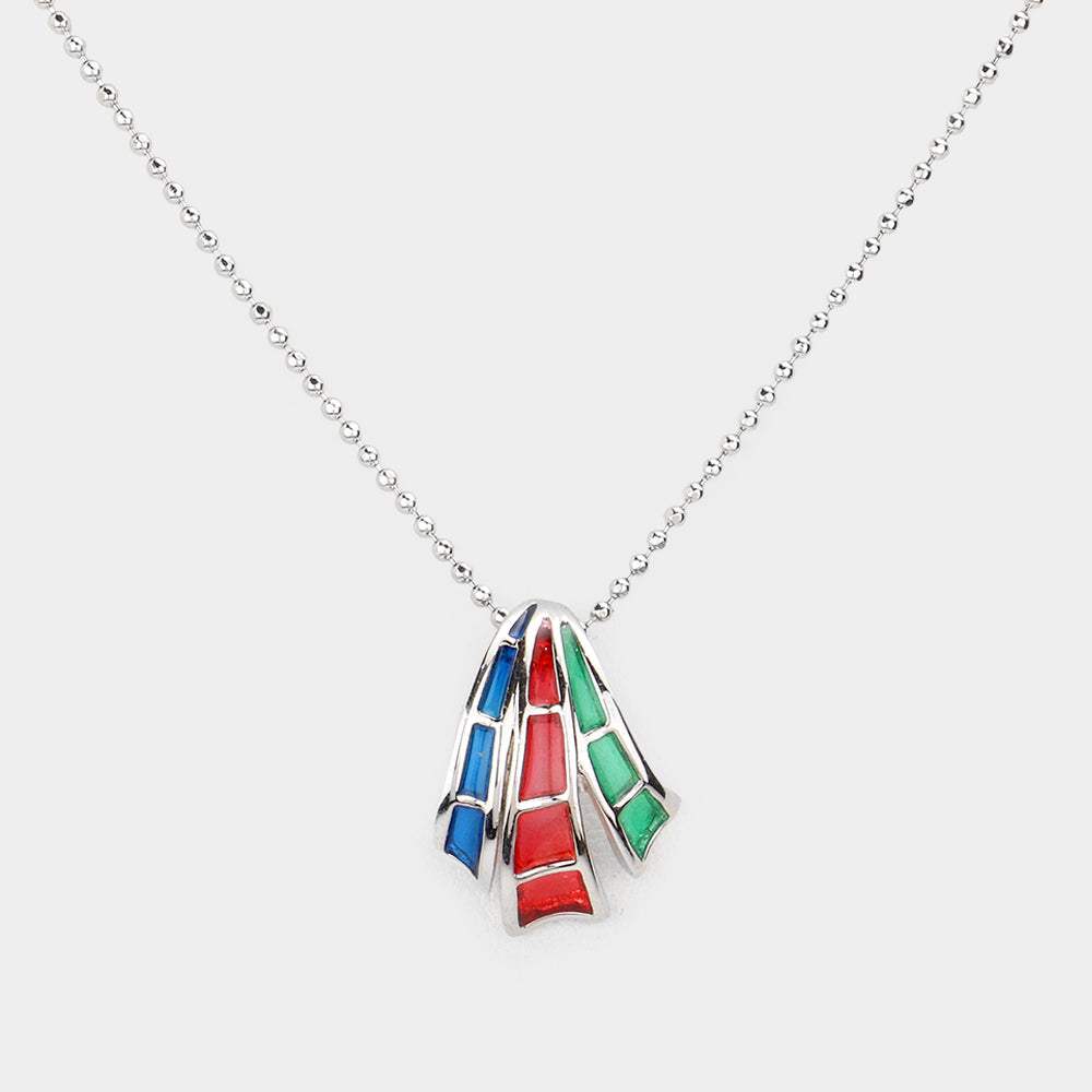 Triple Color Pendant Necklace - Madeline Love - Flyclothing LLC