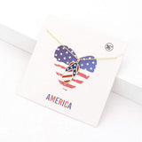 American USA Flag Flip Flop Pendant Necklace - Madeline Love - Flyclothing LLC