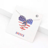 American USA Flag Flip Flop Pendant Necklace - Madeline Love - Flyclothing LLC