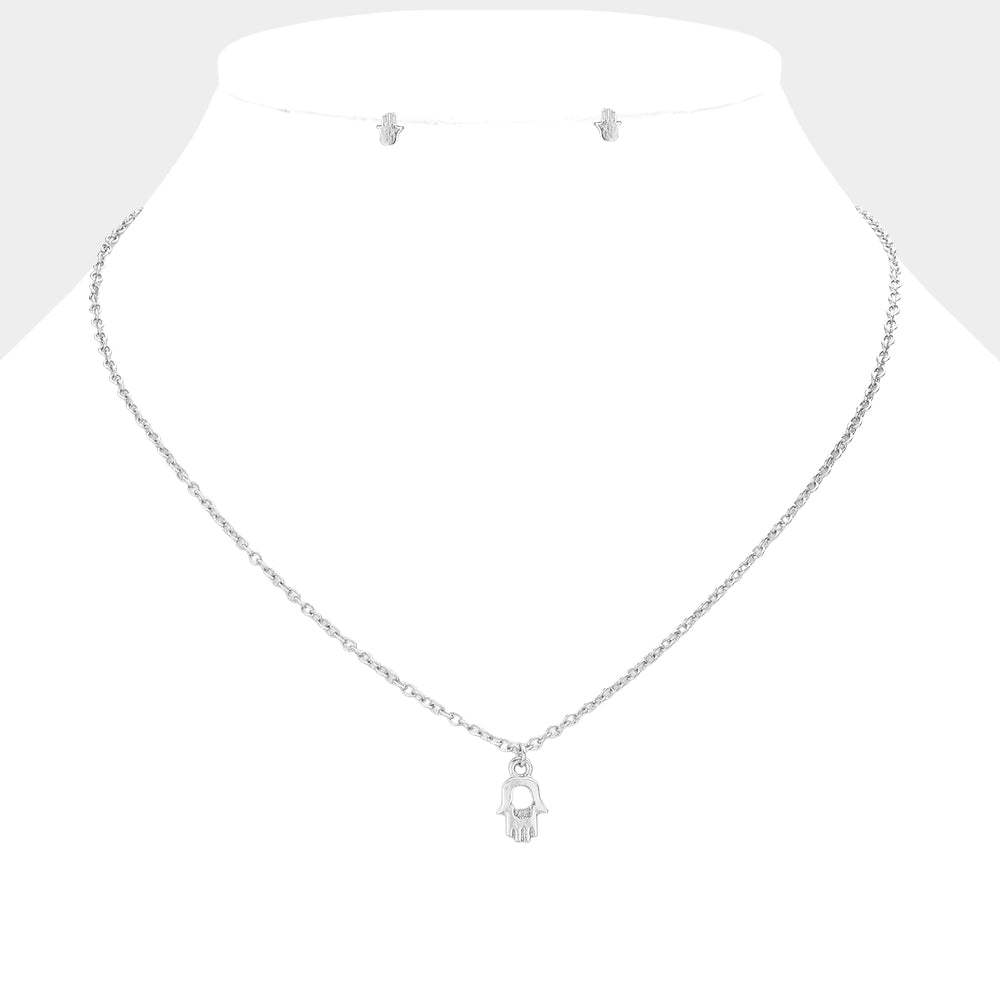 Hamsa hand pendant necklace - Madeline Love - Flyclothing LLC