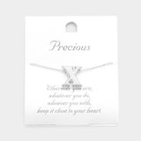 -X- Metal Monogram Initial Pendant Necklace - Madeline Love - Flyclothing LLC