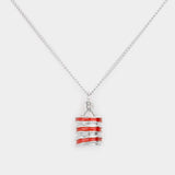 Enamel Metal Pendant Necklace - Madeline Love - Flyclothing LLC