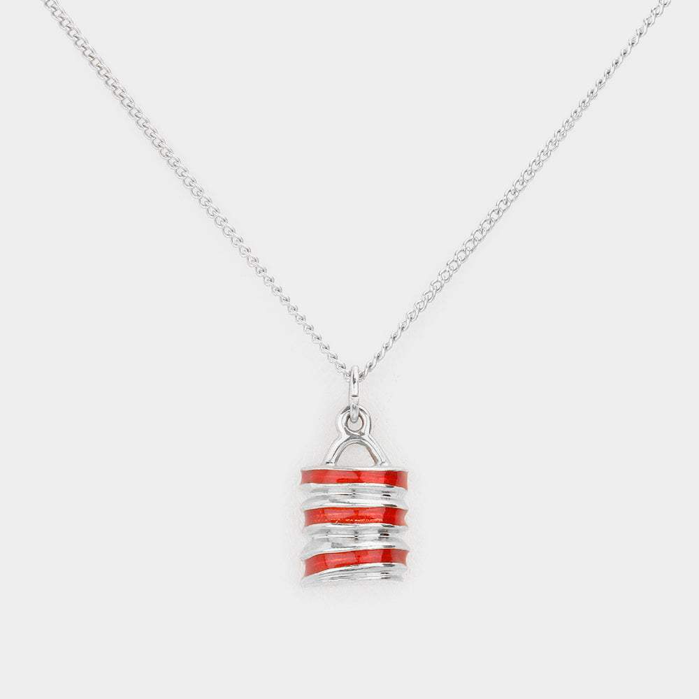 Enamel Metal Pendant Necklace - Madeline Love - Flyclothing LLC