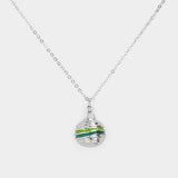 Enamel Metal Pendant Necklace - Madeline Love - Flyclothing LLC