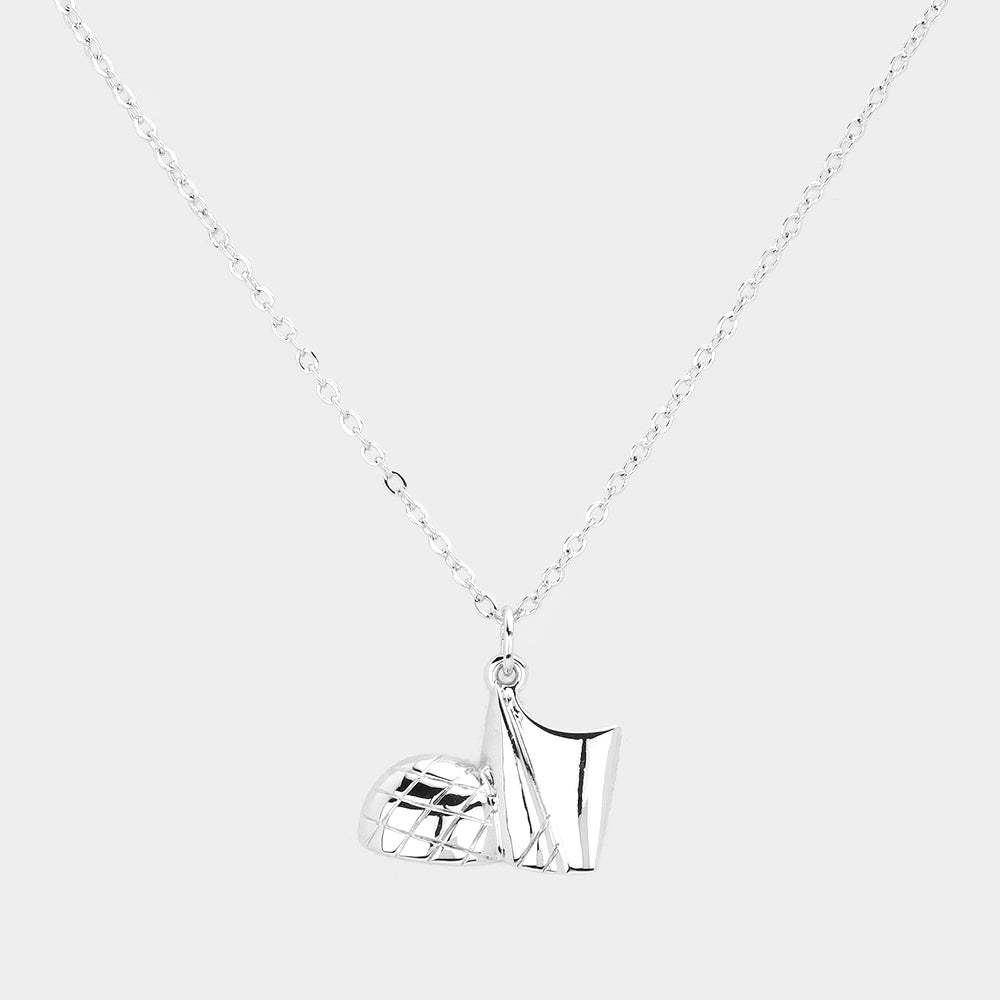 Abstract Metal Pendant Necklace - Madeline Love - Flyclothing LLC