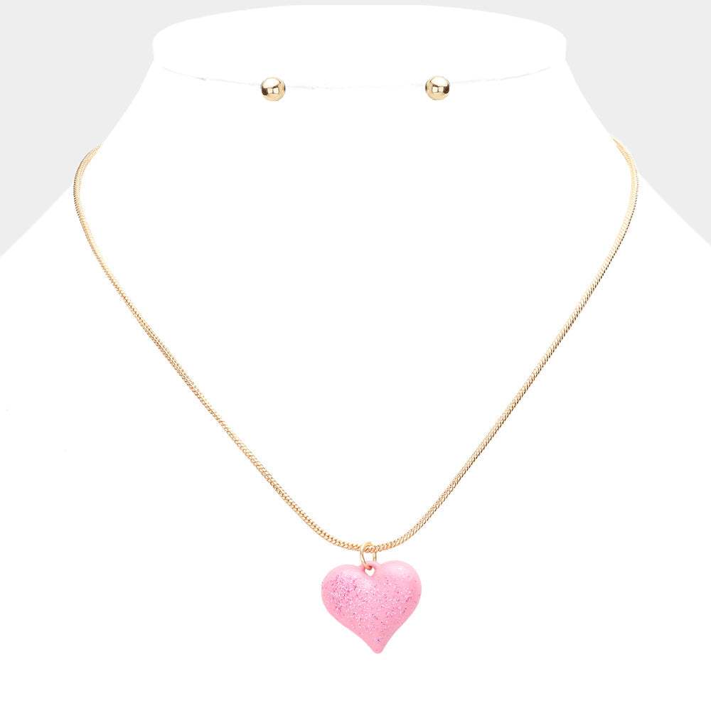 Heart Pendant Necklace - Madeline Love - Flyclothing LLC