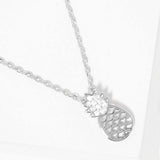 Rhinestone Pineapple Pendant Necklace - Madeline Love - Flyclothing LLC