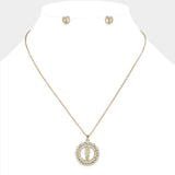 Stainless Steel CZ Stone Paved San Judas Tadeo Pendant Necklace - Madeline Love - Flyclothing LLC