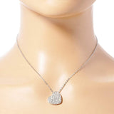 Crystal Paved Heart Pendant Necklace - Madeline Love - Flyclothing LLC