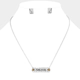 "Take pride" Message Pendant Necklace - Madeline Love - Flyclothing LLC
